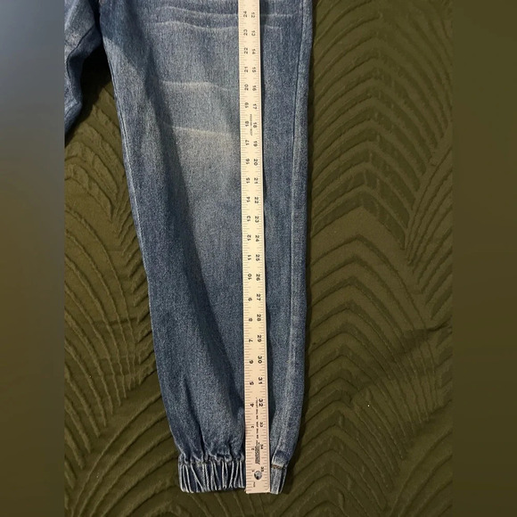 SASSAFRAS Women Blue Pure Cotton Jogger High-Rise size Large - Picture 11 of 11